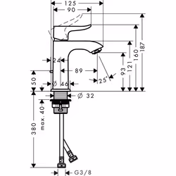 Hansgrohe Metris Cromo - Vista aggiuntiva 6