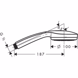 Hansgrohe Croma 100 Soffione doccia manuale Cromo