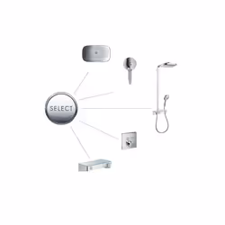 Hansgrohe Raindance Select E sistema di doccia Cromo, Bianco
