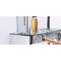 Hansgrohe Raindance Select E sistema di doccia Cromo, Bianco
