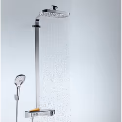 Hansgrohe Raindance Select E sistema di doccia Cromo, Bianco