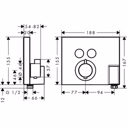 Hansgrohe ShowerSelect Cromo - Vista aggiuntiva 6