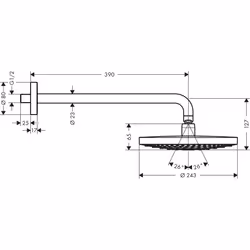 Hansgrohe Raindance Select S Soffione doccia fisso Cromo - Vista aggiuntiva 6
