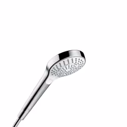 Hansgrohe Croma Select S, Soffione doccia manuale, Cromo, Bianco, Parete