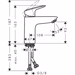 Hansgrohe Logis Cromo - Vista aggiuntiva 6