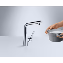 Hansgrohe Metris Select Acciaio inox