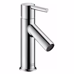 Miscelatore monocomando per lavamani con scarico getto normale portata 5 l/min cartuccia in ceramica limitatore di temperatur ...