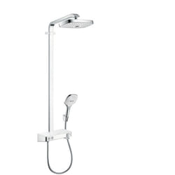 Hansgrohe Raindance Select E sistema di doccia Cromo, Bianco