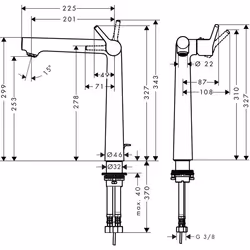 Hansgrohe Talis S Cromo