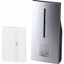 Dettagli tecnici Colore Argento, Bianco Componente campanello senza fili Kit completo Dimensioni ricevitore 159 x 72 x 54 mm ...