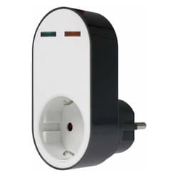 As-schwabe - as-Schwabe 18611 Adattatore professionale per protezione da sovratensione flash, presa di corrente con protezione da sovratensione, 230 v