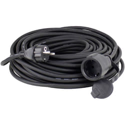 As Schwabe 60310 Alimentazione Prolunga Nero 10.00 m H05RR-F 3G 1,5 mm²
