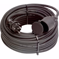 Prolunga per cavo in gomma, H07RN-F Tappo di protezione e frizione a contatto protettivo con tappo protettivo Splash-Proof Pe ...