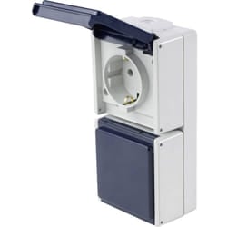 As-schwabe - as Schwabe 62462 Presa da parete IP54 Grigio
