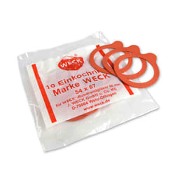 Weck 4011162074118 accessorio per la produzione domestica di conserve Coperchio per inscatolamento Rosso 10 pz