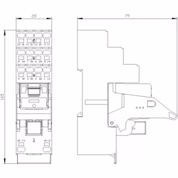 Siemens LZS PT5D5L24 Steckrelais 4 Wechsler 5 St. - Vista aggiuntiva 4