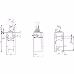 Siemens Positionsschalter Rollenhebel 3SE5232-0HE10 - Vista aggiuntiva 5