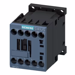 Contattore di potenza Siemens, grandezza costruttiva S00, con le seguenti caratteristiche: Tensione di alimentazione di coman ...