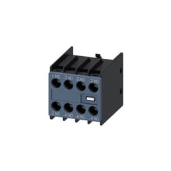 Siemens - Contatto Ausiliario Lato frontale, 3 no + 1 nc Percorso di corrente 1 nc, 1 no, 1 no, 1 no Per 3RH2 e 3RT2 3RH29111HA31