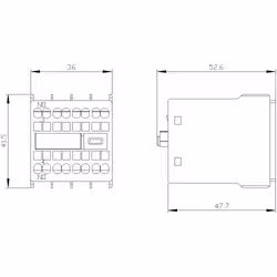 Siemens Hilfsschalterblock 3RH2911-2HA10 1S S00 - Vista aggiuntiva 4