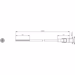 Siemens 3SX56012GA10 3SX5601-2GA10 Anschlusskabel 30 V 2 A IP68, IP69K 1 St. - Vista aggiuntiva 3
