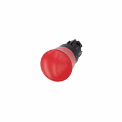 PULSANTE DI EMERGENZA, ROTONDO IN MATERIALE PLASTICO 22mm COLORE ROSSO LARGHEZZA FUNGO 40mm. ISO 13850
