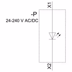 Siemens LED-Modul mit integrierter LED AC 24-240V weiß 3SU14011BH603AA0 - Vista aggiuntiva 4