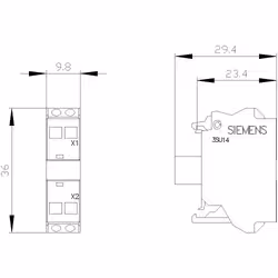Siemens LED-Modul mit integrierter LED AC 24-240V weiß 3SU14011BH603AA0 - Vista aggiuntiva 5