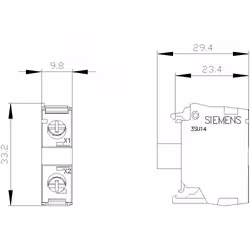 Siemens LED-Modul mit integrierter LED 3SU1401-1BC6 3SU14011BC601AA0 - Vista aggiuntiva 5