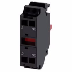 Modulo di contatti Siemens 500V 10A - 3SU14001AA103CA0 Modulo di contatti con morsetti a molla -Tensione di isolamento valore ...
