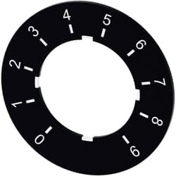 Siemens Bezeichnungsschild 3SU1900-0BG16-0RT0 0-9