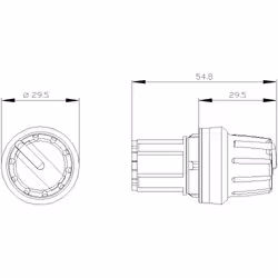 Siemens Knebelschalter 3SU1000-2AS60-0AA0 1 St. 3SU10002AS600AA0 - Vista aggiuntiva 5
