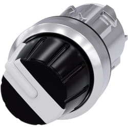 Siemens Knebelschalter beleuchtbar 22mm rund schwarz