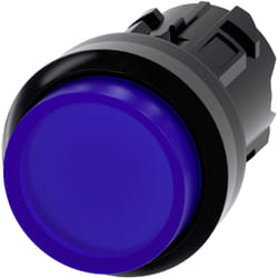 Siemens Drucktaster beleuchtet 22mm rund blau