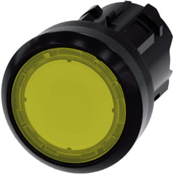 Siemens Drucktaster beleuchtet 22mm rund gelb