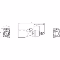 Siemens 3SU1150-4BF11-3FA0 Schlüsselschalter RONIS Schlüsselabzug O+I - Vista aggiuntiva 5