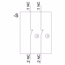 Siemens 3SU1150-4BF01-3PA0 Schlüsselschalter RONIS Schlüsselabzug O - Vista aggiuntiva 4
