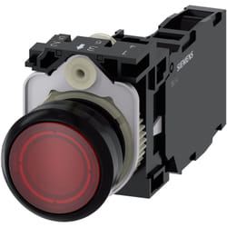 Siemens Drucktaster beleuchtet 22mm rund rot 1S1OE