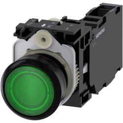 Siemens Drucktaster beleuchtet 22mm rund grün 1S1OE