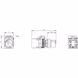 Siemens 3SU11002BF601MA0 Knebelschalter - Vista aggiuntiva 6