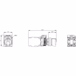 Siemens 3SU1100-2BM60-1LA03SU11002BM601LA0 Knebelschalter - Vista aggiuntiva 6