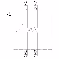 Siemens 3SU11001HA201FG0 Not-Halt-Pilz-drucktaster 22mm rund rot S+ - Vista aggiuntiva 4