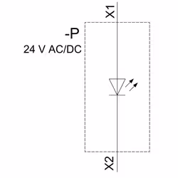 Siemens 3SU1102-6AA60-1AA0 Leuchtmelder weiß Linse glatt - Vista aggiuntiva 4