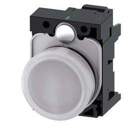 Siemens 3SU1102-6AA60-3AA0 allarme con indicatore di luce Bianco