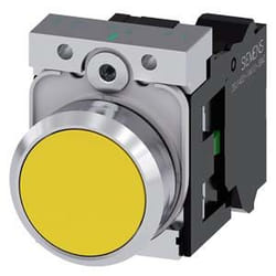 Siemens 3SU1150-0AB30-1BA0 attuatore elettrico Nero, Argento, Giallo