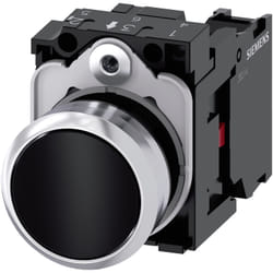 Siemens 3SU11500AB101CA0 Drucktaster22mm rund schwarz Druckknopf 1