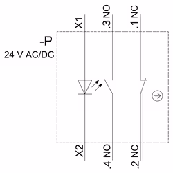 Siemens 3SU1152-0AB20-3FA0 Drucktaster 1S+1OE - Vista aggiuntiva 4