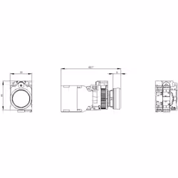Siemens 3SU1152-0AB20-3FA0 Drucktaster 1S+1OE - Vista aggiuntiva 5