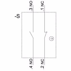 Siemens 3SU1100-0AB10-3FA03SU11000AB103FA0 Drucktaster 22mm rund - Vista aggiuntiva 4