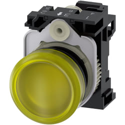 Siemens 3SU1106-6AA30-3AA0 Leuchtmelder 22mm rund gelb